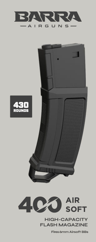 Barra Airguns | 400 Airsoft Flash Magazine | 6mm Airsoft BB