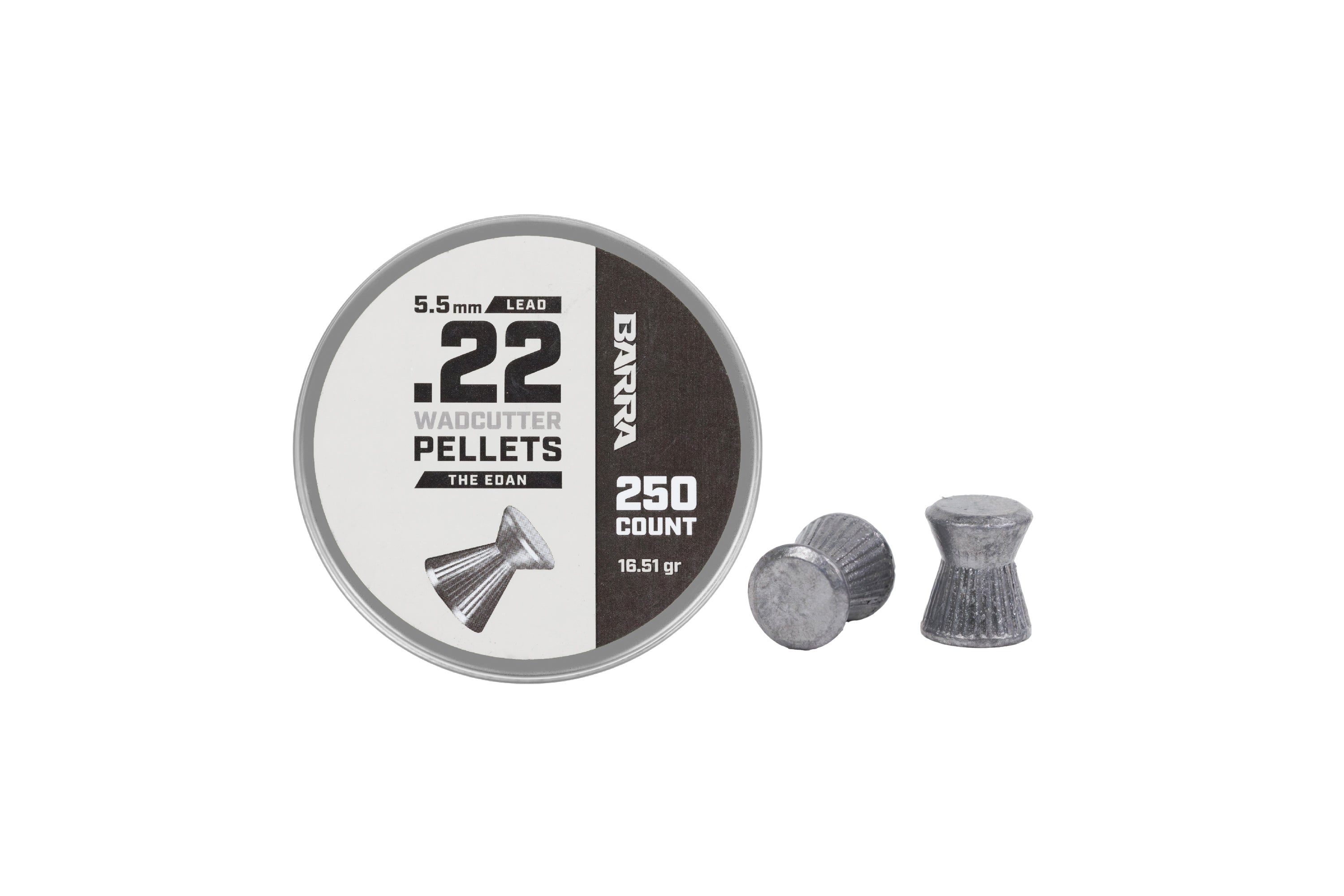 The Edan Wadcutter .22 Caliber Pellets - 250 Count