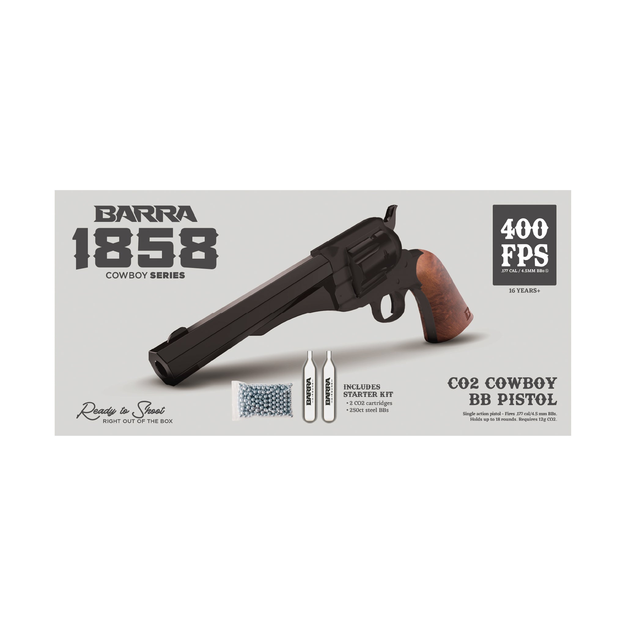 The 1858 CO2 Pistol Kit - Black