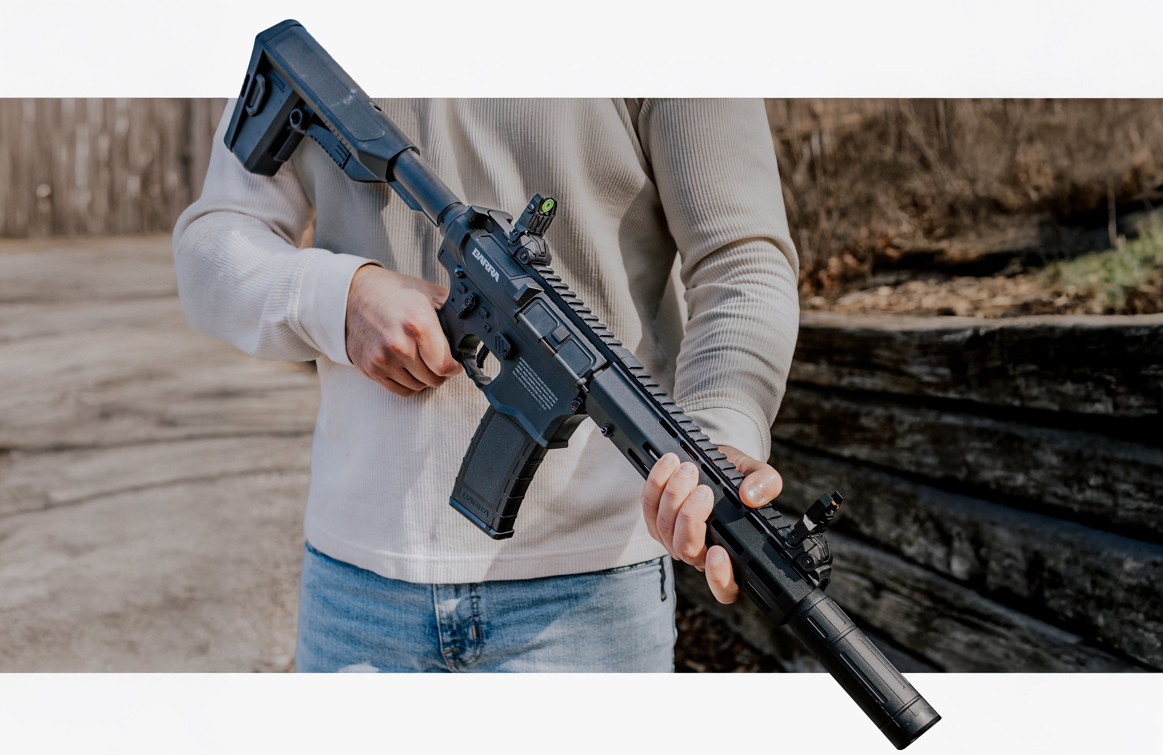 Barra Airguns | 1100z .22 Gen 2 PCP Pellet Rifle | Veil Camo
