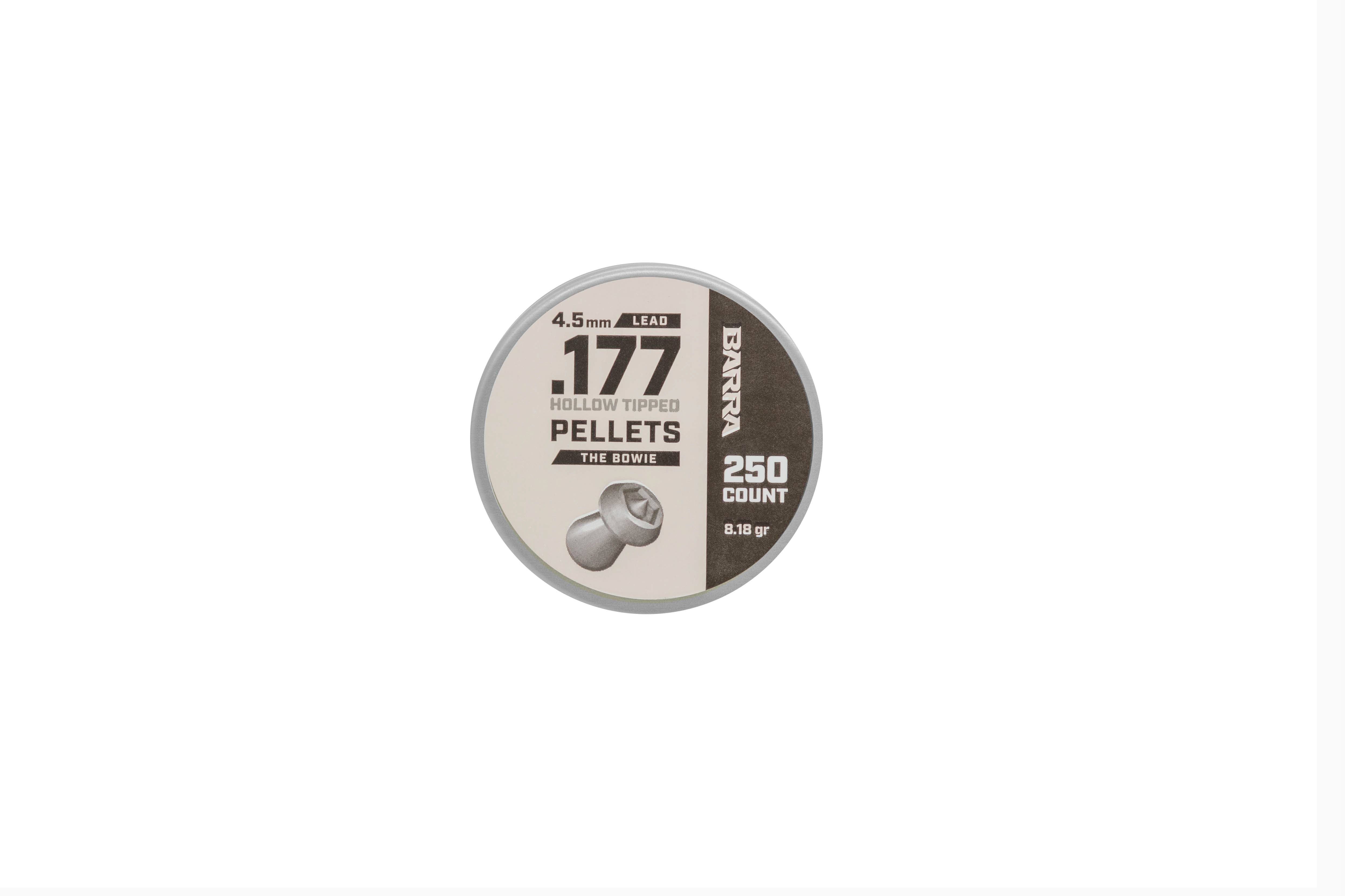 The Bowie Hollow Tipped .177 Caliber Pellets - 250 Count