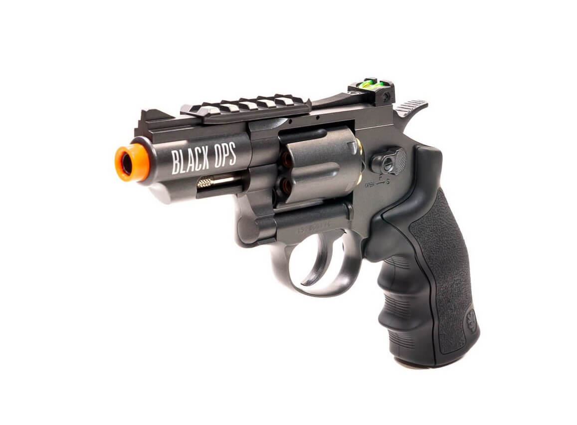Full Metal Airsoft Revolver with gunmetal finish – Barra Airguns