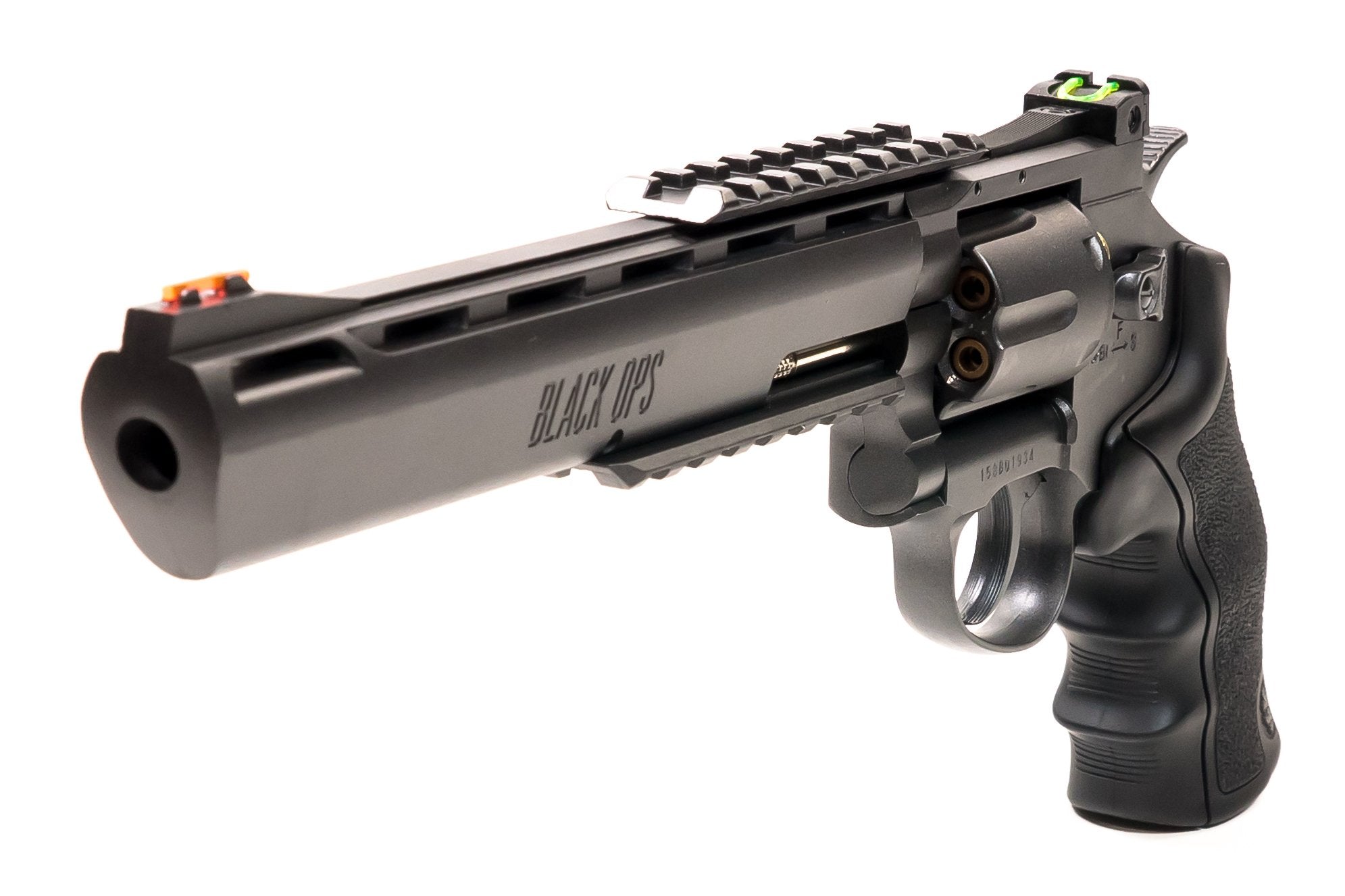 Gun Metal BB revolver - 8 inch - Black Ops USA – Barra Airguns