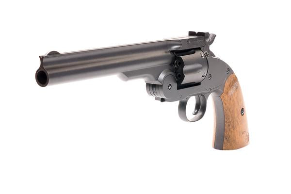 Full Metal Airsoft Revolver with gunmetal finish – Barra Airguns