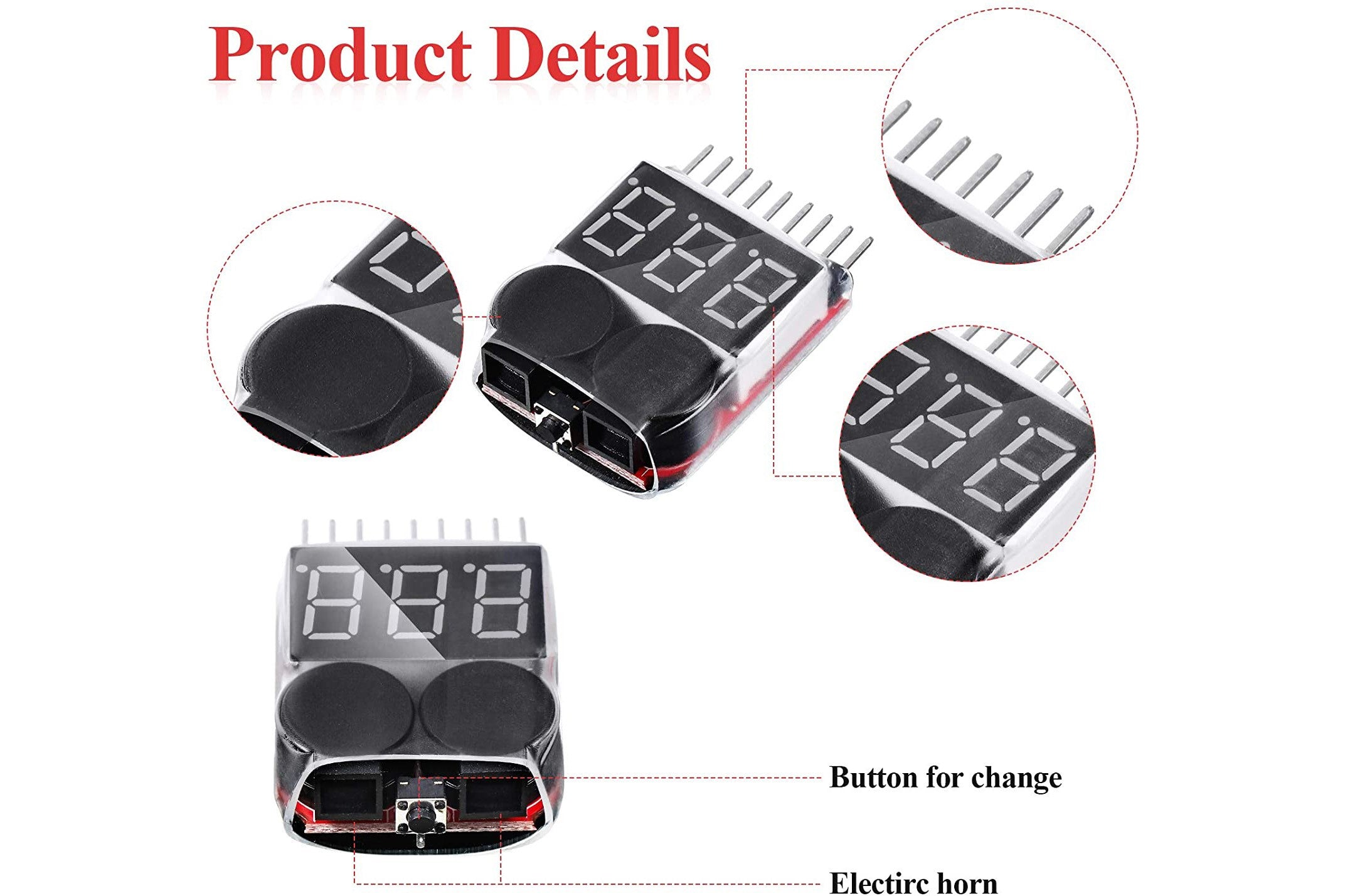 Alarma de voltaje de la batería